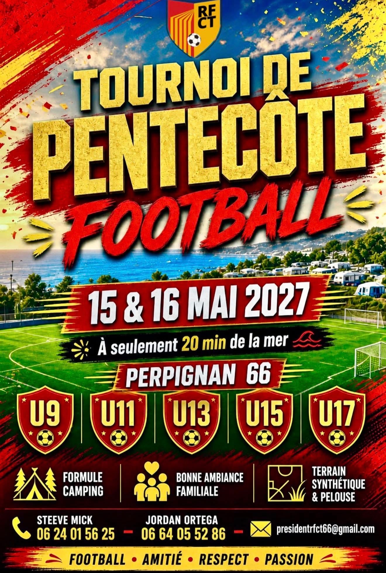 Affiche de Tournoi de Pentecôte - Perpignan 2027