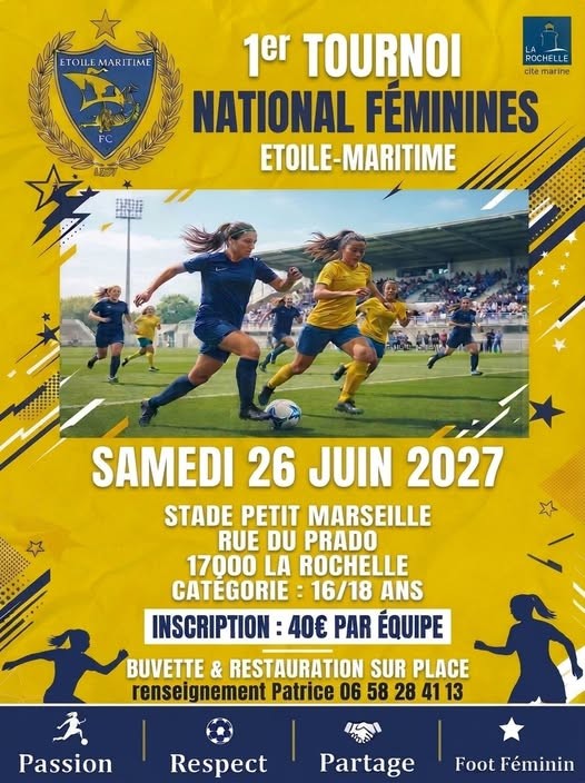 Affiche de Premier tournoi national féminines – Étoile Maritime