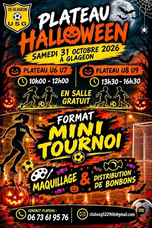 Affiche de Plateaux Halloween – US Glageon