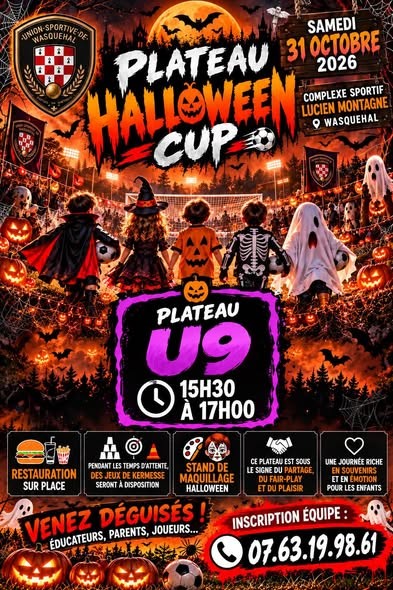 Affiche de Plateaux Halloween – US Wasquehal