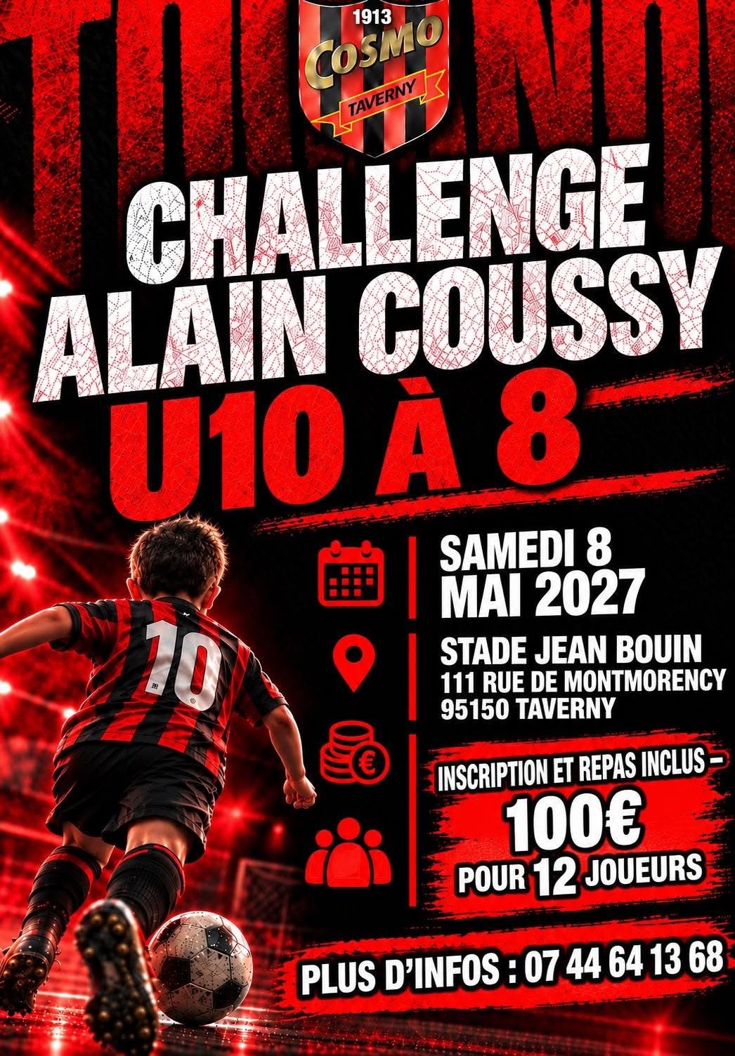 Affiche de Challenge Alain Coussy U10 à 8 – Cosmo Taverny
