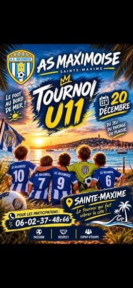 Affiche de Tournoi U11 – AS Maximoise