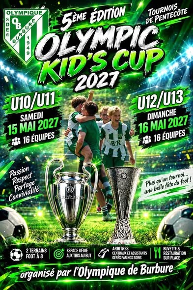 Affiche de Olympic Kid’s Cup – Olympique de Burbure