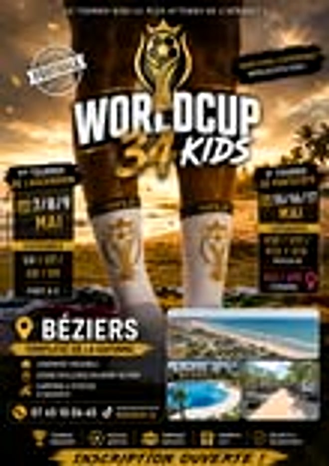 Affiche de Worldcup 34 Kids - Mai 2027 (1re session)