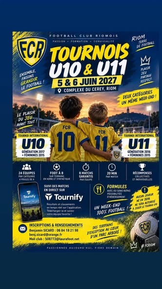 Affiche de Tournoi U10/U11 – FC Riom