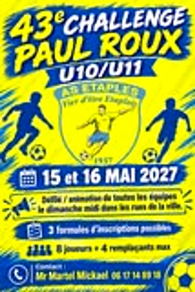 Affiche de 43e Challenge Paul Roux U10-U11