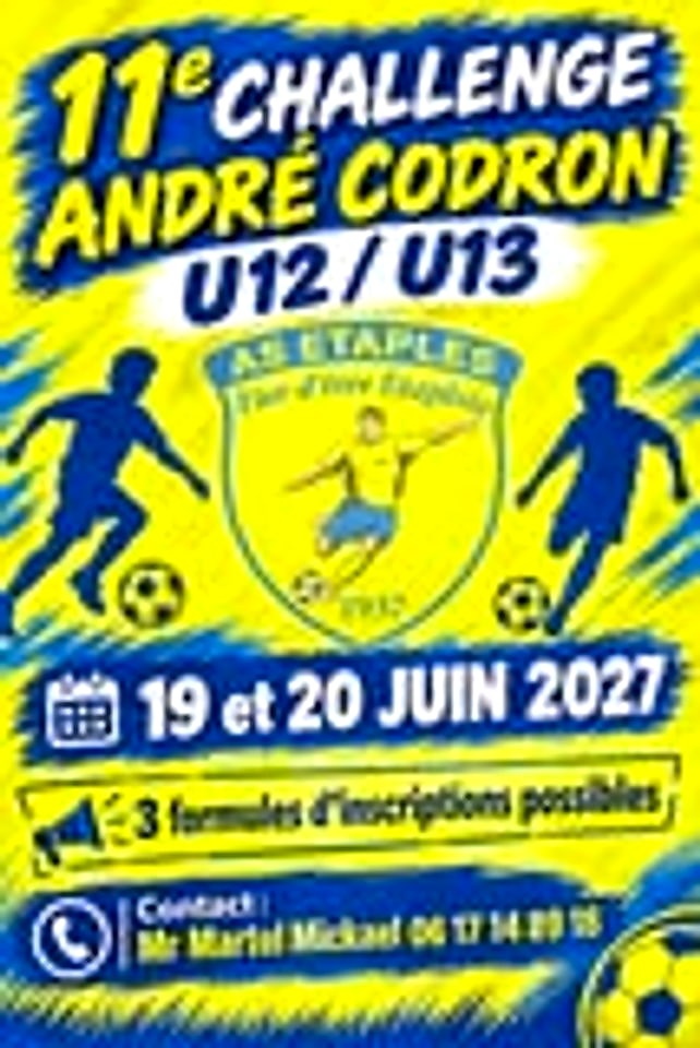 Affiche de 11e Challenge André Codron U12-U13