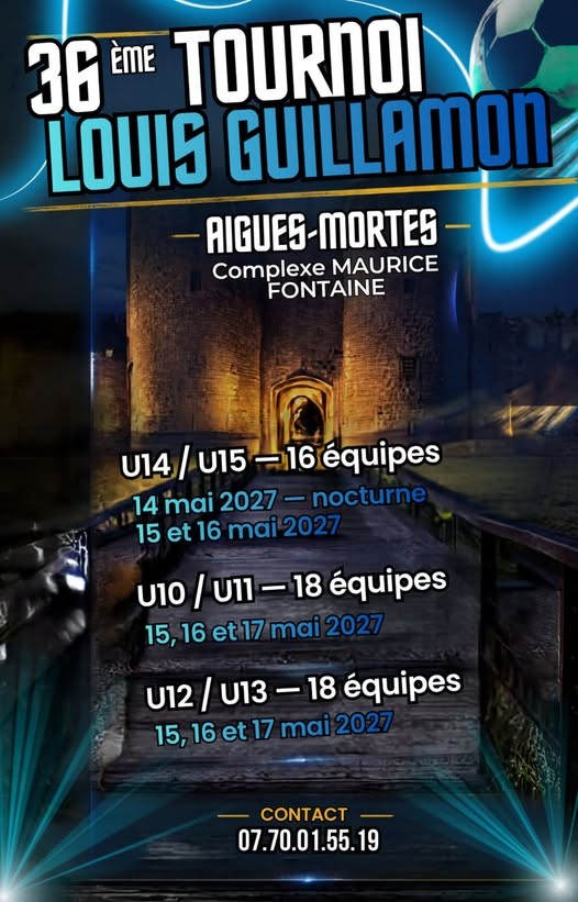 Affiche de Tournoi Louis Guillamont – 36e édition