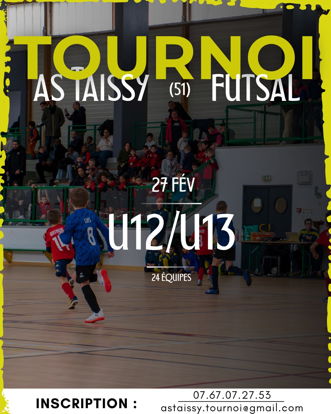 Affiche de Tournoi futsal AS Taissy U12/U13