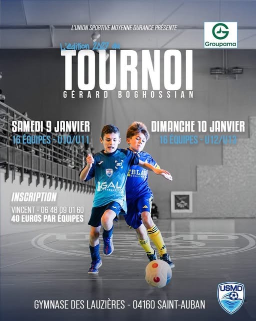 Affiche de Tournoi Gérard Boghossian – US Moyenne Durance