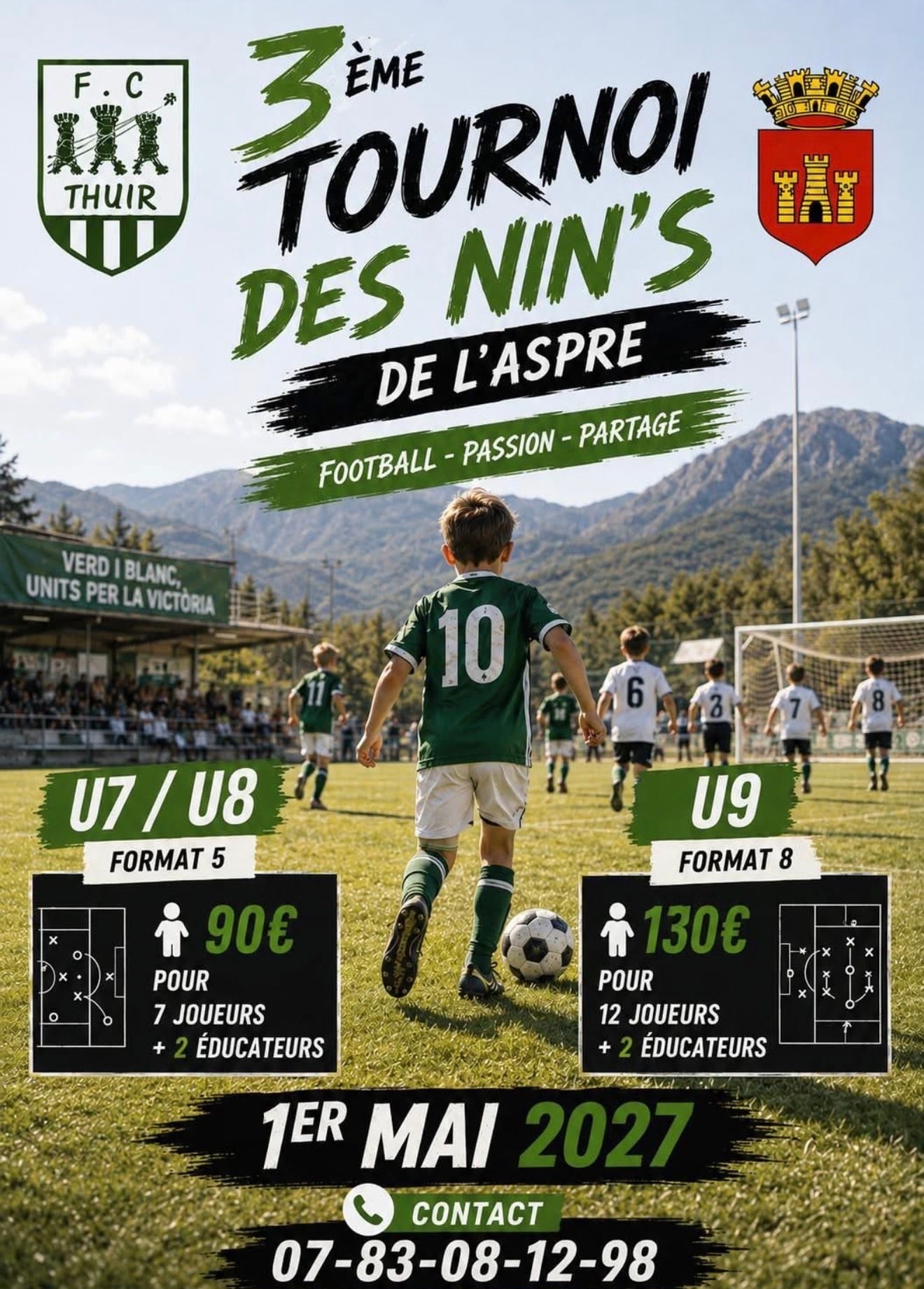 Affiche de 3e Tournoi des Nin’s de l’Aspre - FC Thuir