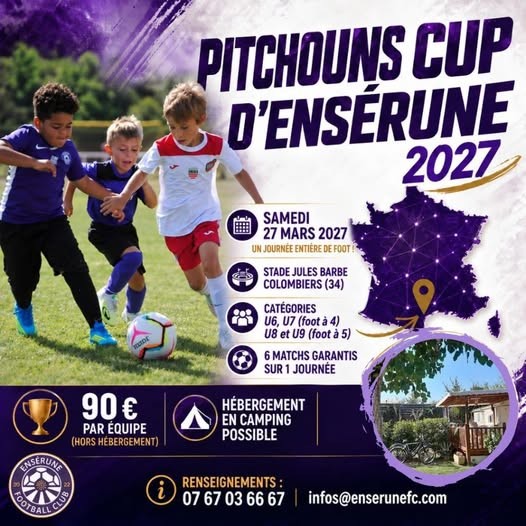Affiche de Pitchouns Cup – Ensérune FC