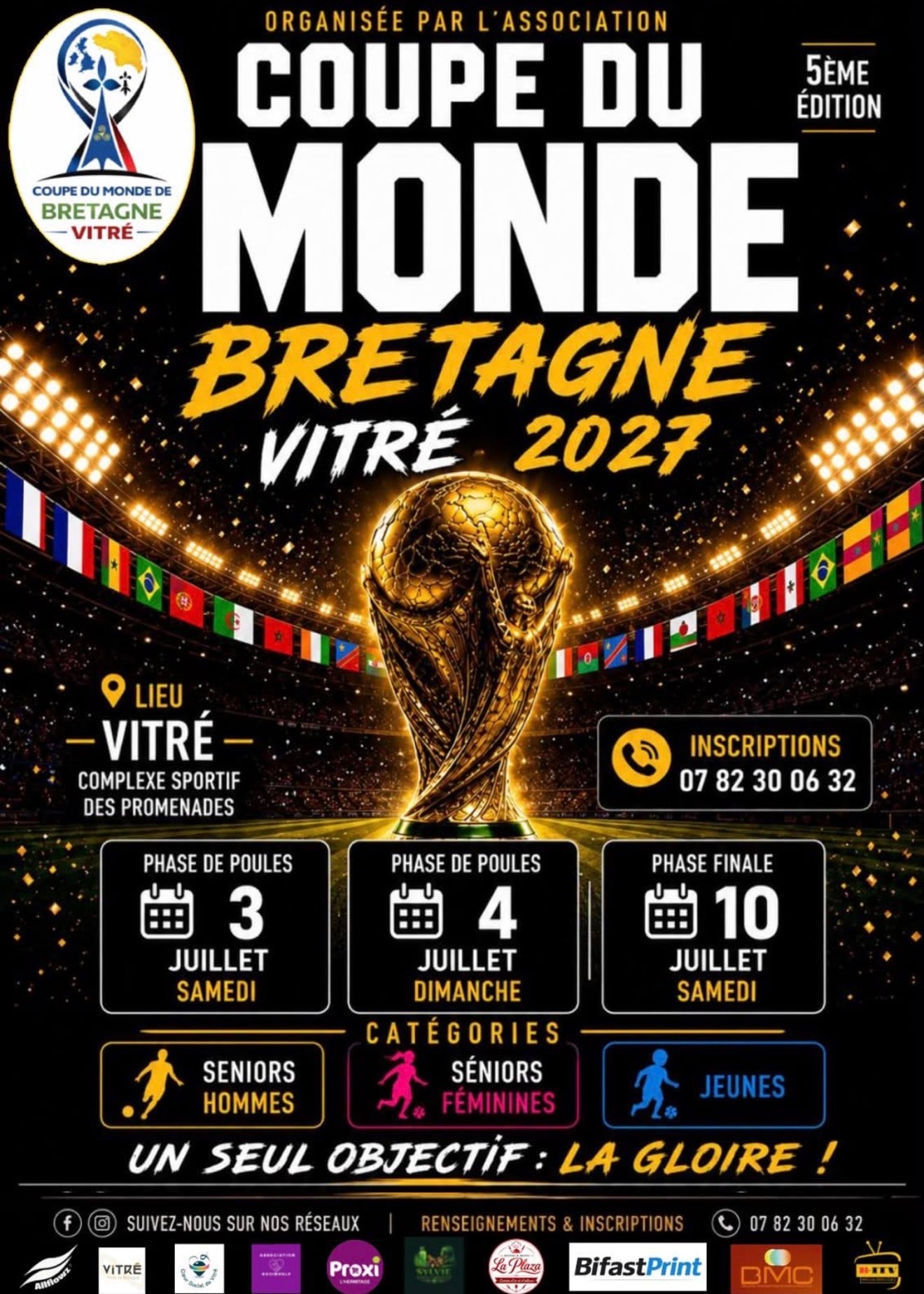 Affiche de Coupe du Monde de Bretagne - Vitré 2027