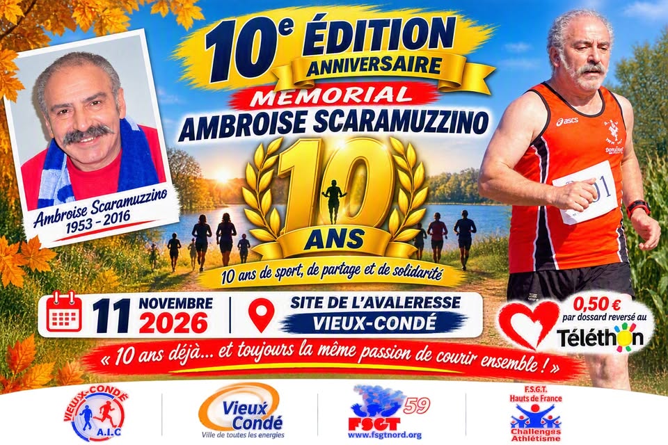 Affiche de Mémorial Ambroise Scaramuzzino - 10e édition