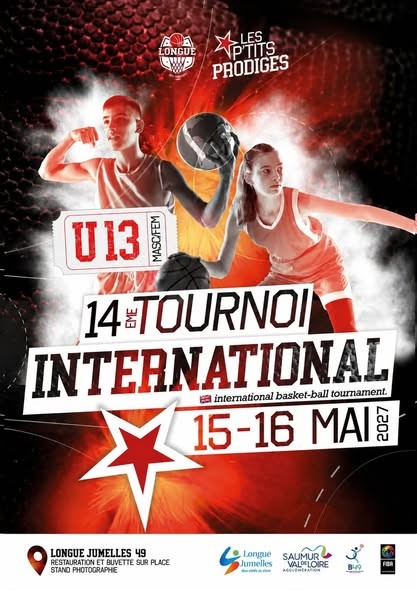 Affiche de Tournoi international U13 masculins – Longué-Jumelles