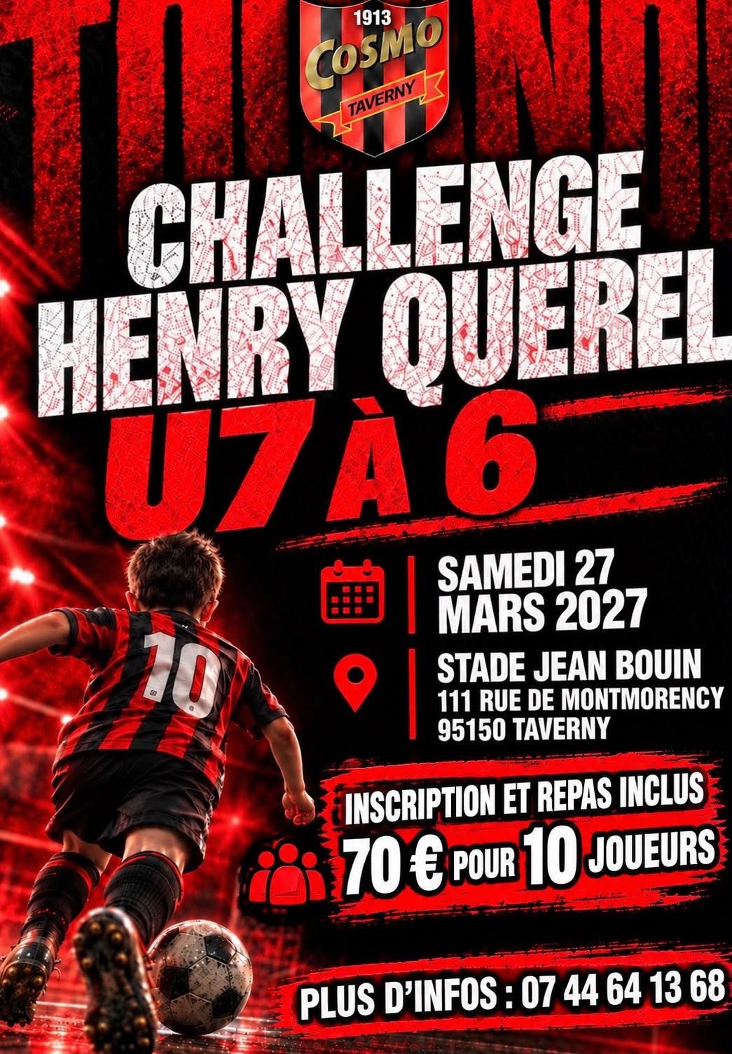 Affiche de Challenge Henry Querel U7 à 6 – Cosmo Taverny