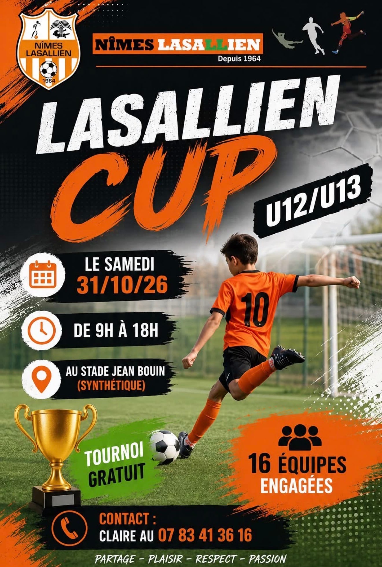 Affiche de Lasallien Cup U12/U13 - Nîmes