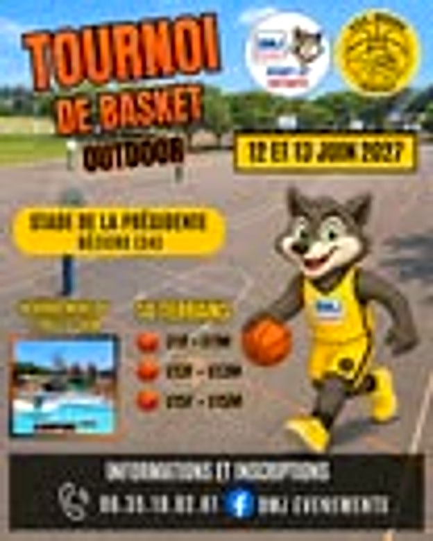 Affiche de Tournoi de basket outdoor - Béziers (12-13 juin)