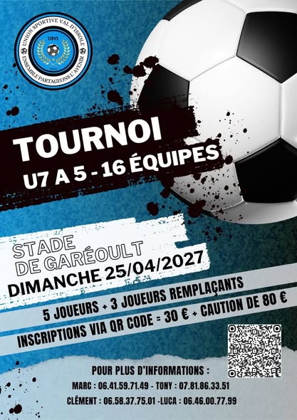 Affiche de Tournoi U7 à 5 Garéoult 2027