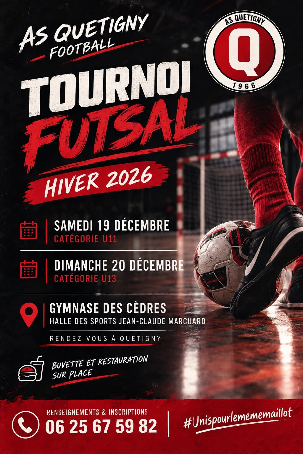 Affiche de Tournoi Futsal Hiver 2026