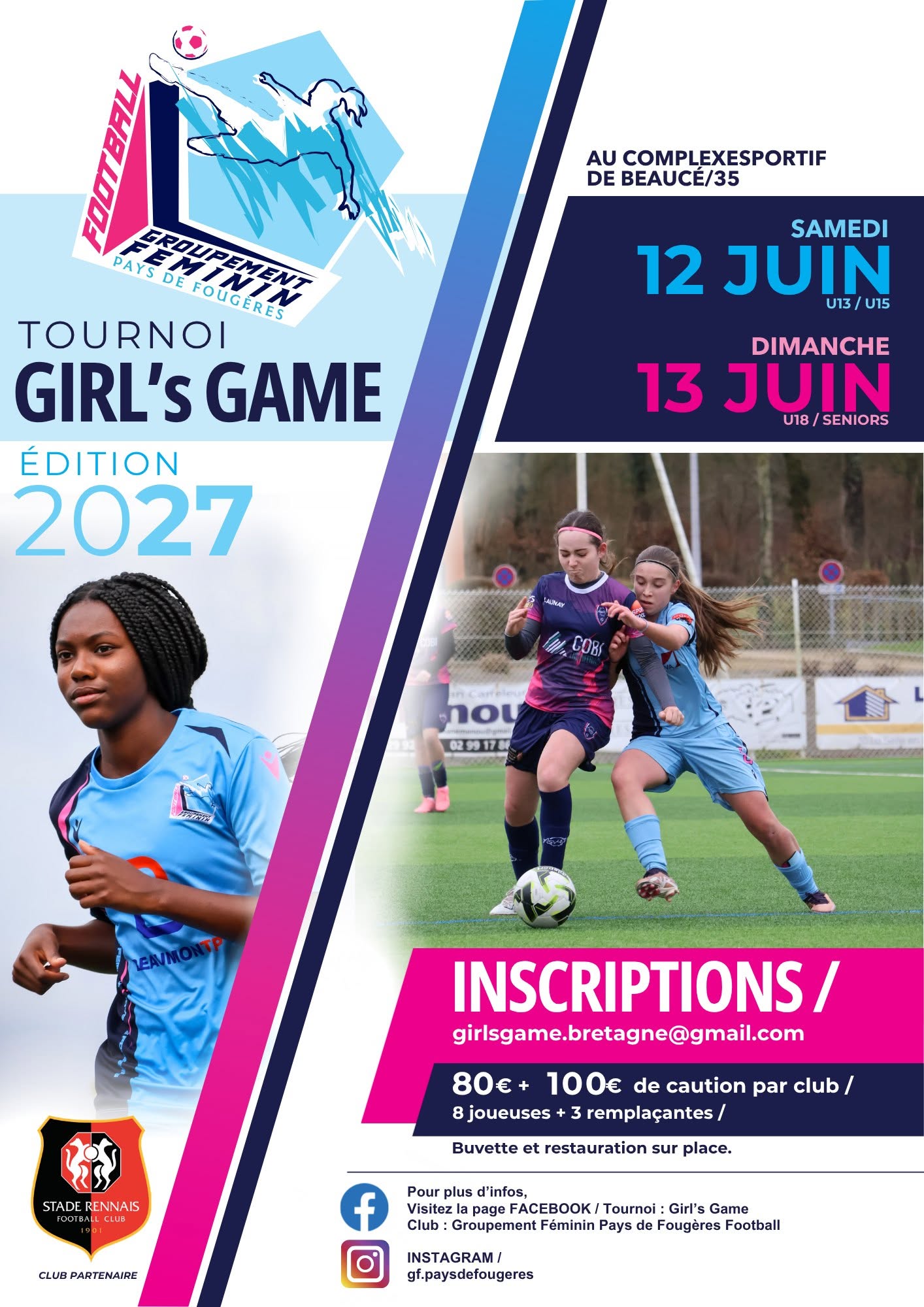 Affiche de Tournoi Girl's Game - Édition 2027