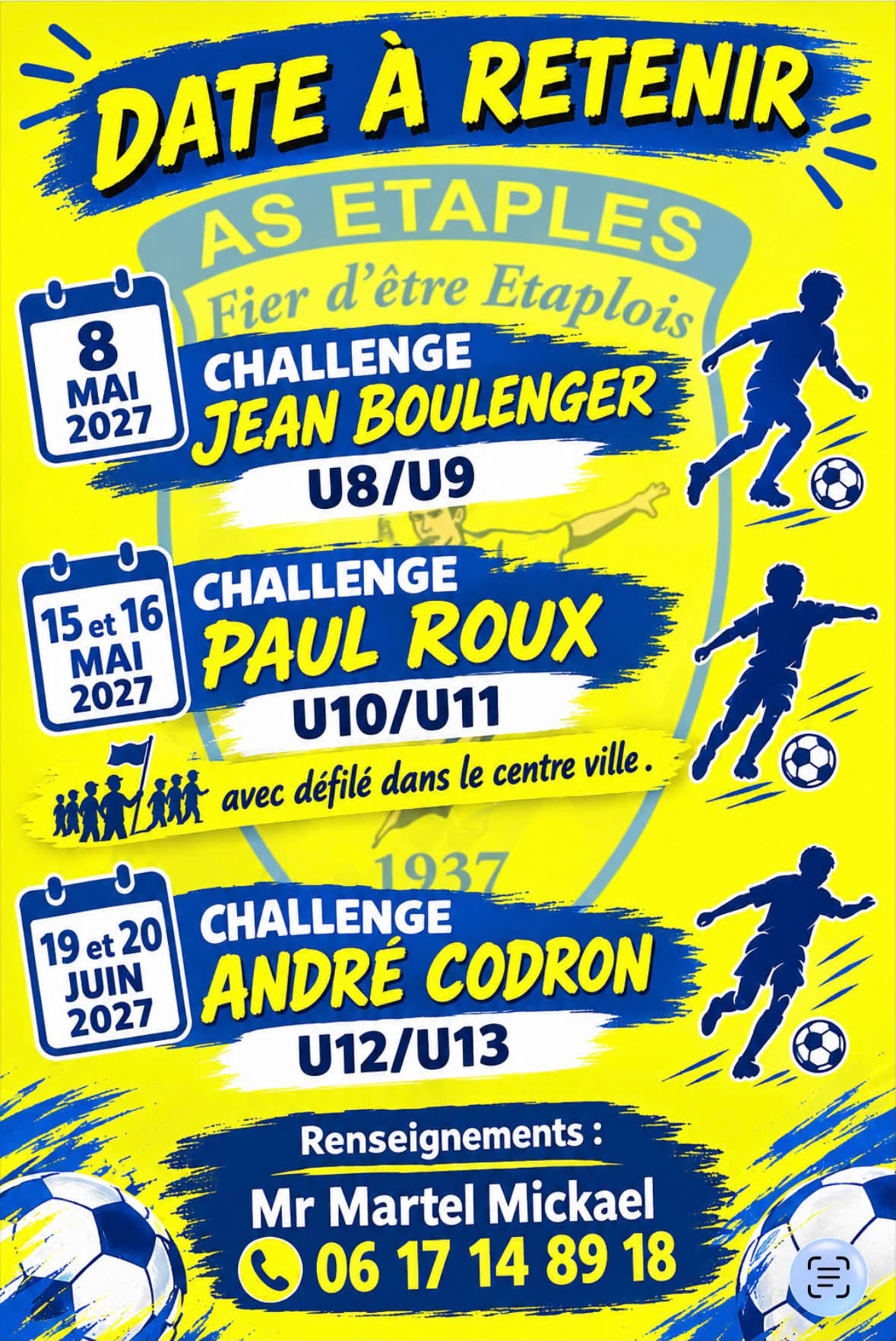 Affiche de Challenge Jean Boulenger - AS Étaples