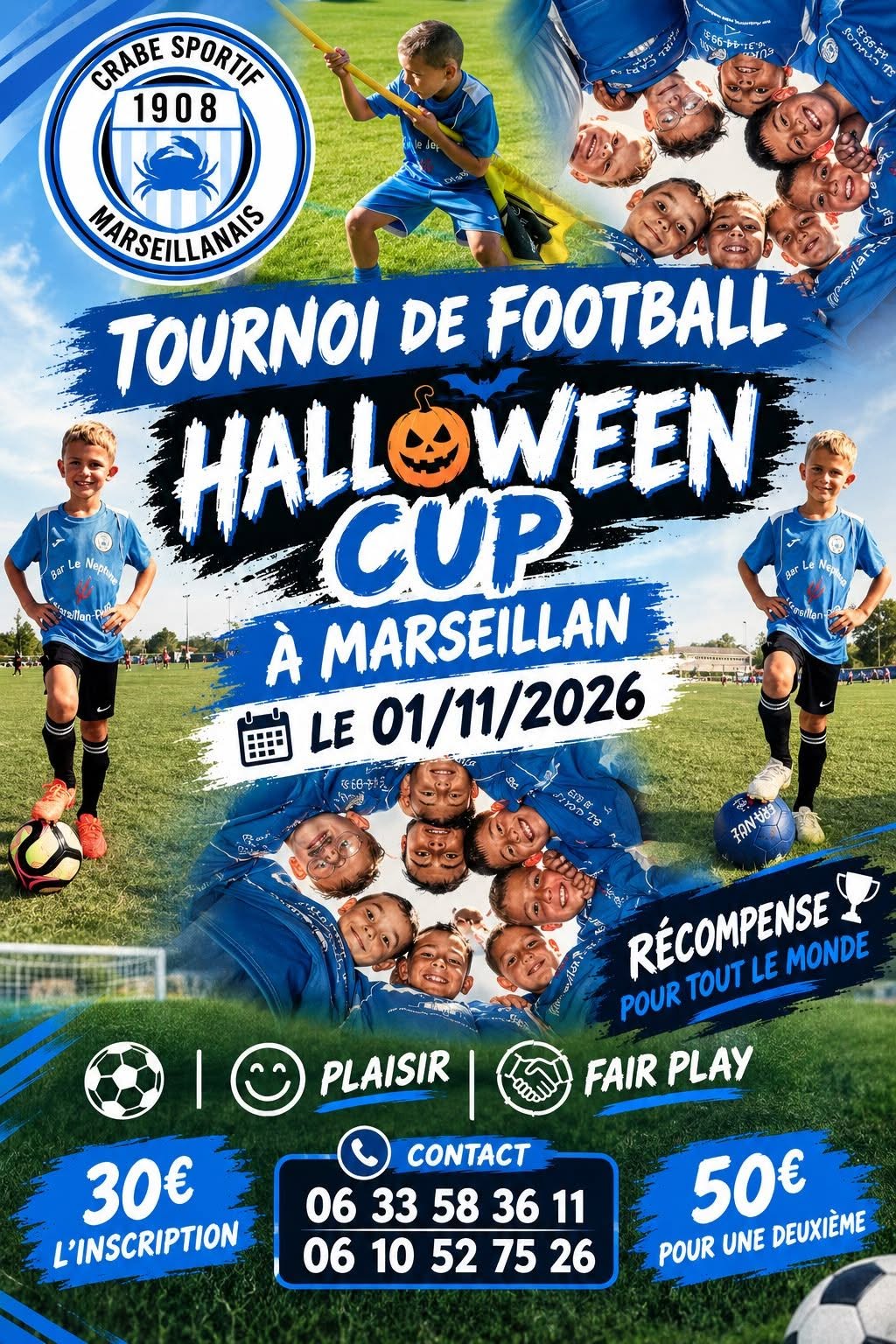 Affiche de Halloween Cup Marseillan 2026